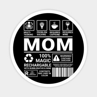 MOM Nutrition Facts Magnet